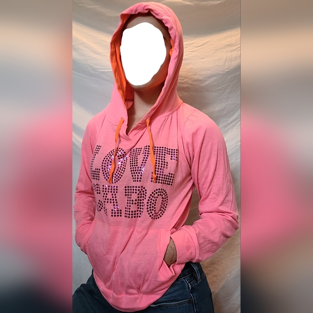 Cute pink light cofty hoodie